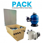 Caseta Enterrada Peq. + Filtro Granada Ø500 + Bomba Ondina 0,75CV
