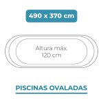 Liner 490x370x120 Piscinas Ovaladas