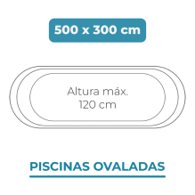 Liner 500x300x120 Piscinas Ovaladas