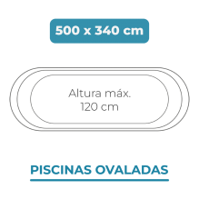 Liner 500x340x120 Piscinas Ovaladas