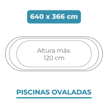 Liner 640x366x120 Piscinas Ovaladas