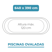 Liner 640x390x120 Piscinas Ovaladas