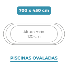 Liner 700x370x120 Piscinas Ovaladas