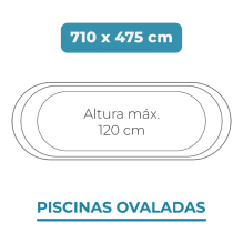 Liner 710x475x120 Piscinas Ovaladas