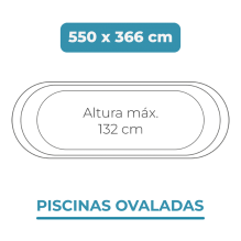 Liner 550x366x132 Piscinas Ovaladas