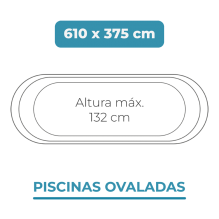 Liner 610x375x132 Piscinas Ovaladas