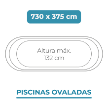 Liner 730x375x132 Piscinas Ovaladas