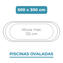 Liner 500x300x132 Piscinas Ovaladas