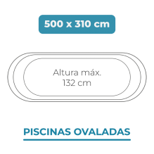 Liner 500x310x132 Piscinas Ovaladas