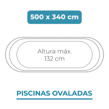 Liner 500x340x132 Piscinas Ovaladas
