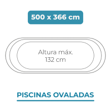 Liner 500x366x132 Piscinas Ovaladas