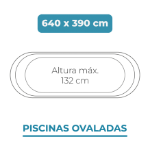 Liner 640x390x132 Piscinas Ovaladas