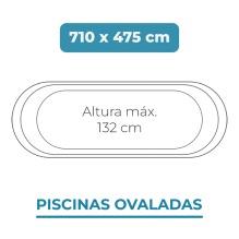 Liner 710x475x132 Piscinas Ovaladas