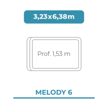 Cobertura piscina 3,23X6,38...