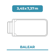 Cobertura piscina 3,45X7,37...
