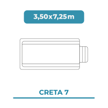 Cobertura piscina 3,50X7,25...