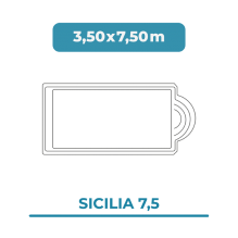 Cobertura piscina 3,50X7,50...