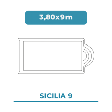 Cobertura piscina 3,80X9...