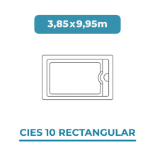 Cobertura piscina 3,85X9,95...