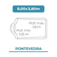Pontevedra 8,00x3,80
