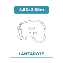 Cobertor piscina 4,95 X...