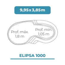 Cobertura piscina 9,95 X...