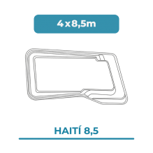 Cobertura piscina 4X8,5...