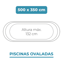 Liner 500x350x132 Piscinas Ovaladas