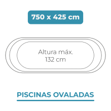 Liner 750x425x132 Piscinas Ovaladas