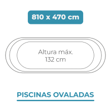 Liner 810x470x132 Piscinas Ovaladas