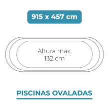 Liner 915x457x132 Piscinas Ovaladas