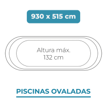 Liner 930x515x132 Piscinas Ovaladas