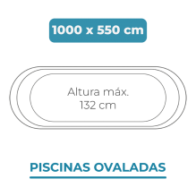 Liner 1000x550x132 Piscinas Ovaladas