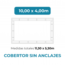 Cobertor sem fixações 10x4