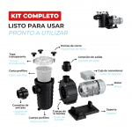 Bomba filtración Helios | Kit completo