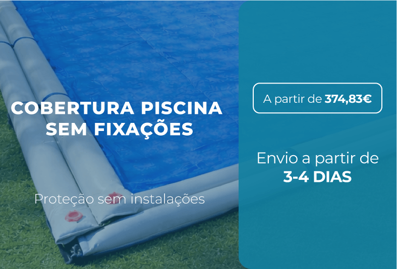 Cobertura piscina sem fixações