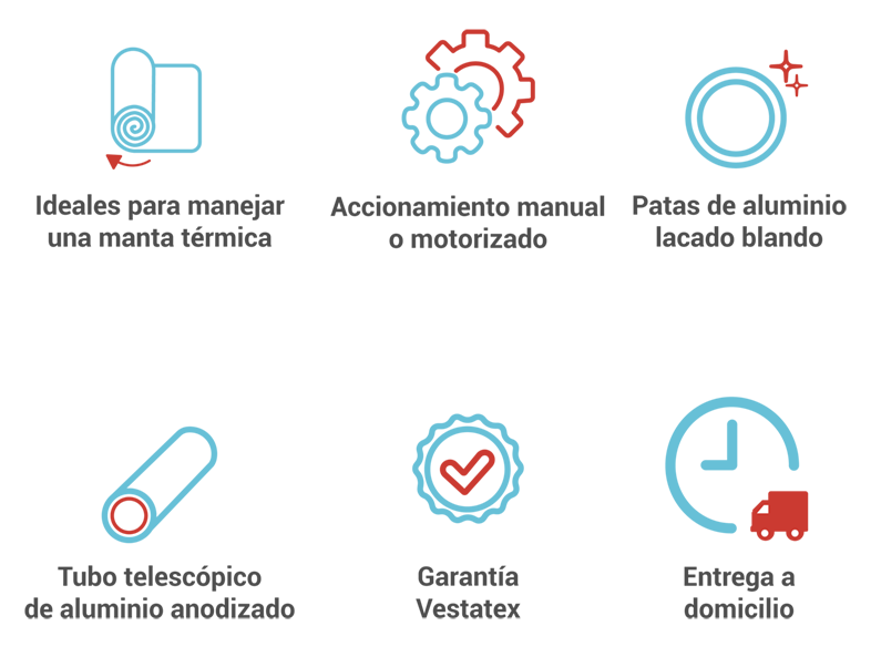 Características de enrolladores para piscina - Vestatex