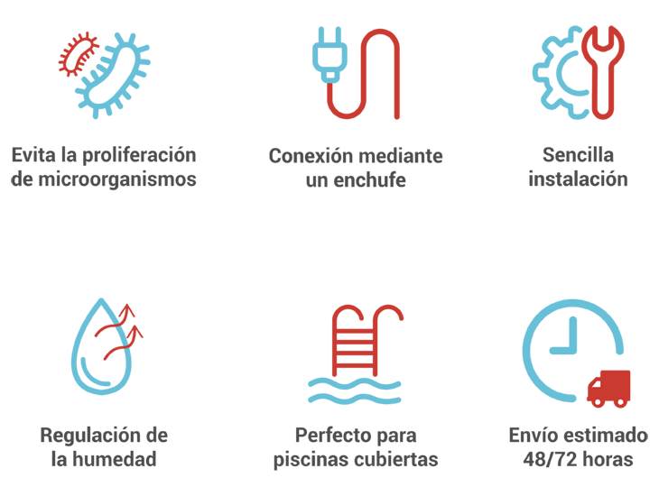 Características de deshumificadores para piscina - Vestatex