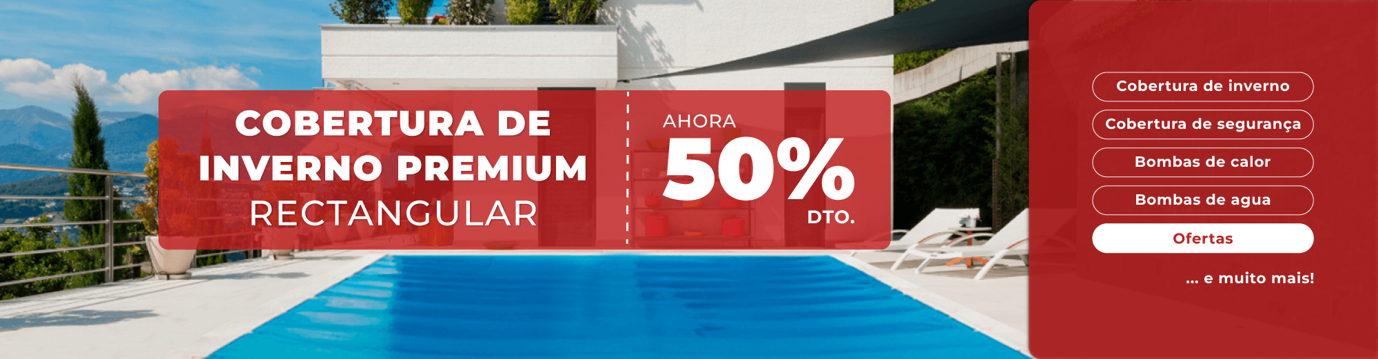 Cobertura de inverno 50% DTO.