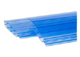 Lamas de policarbonato translúcido Azul